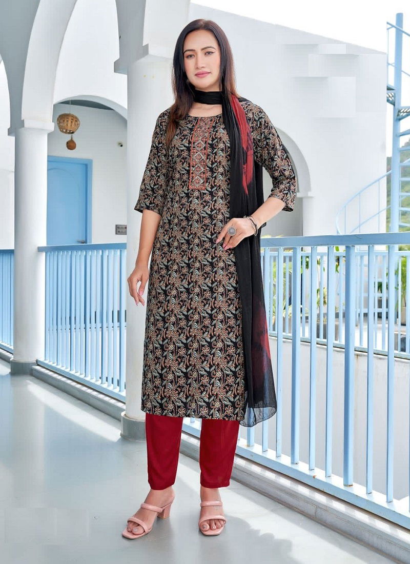 Hirwa Sweety Rayon Designer Readymade Suits Catalog